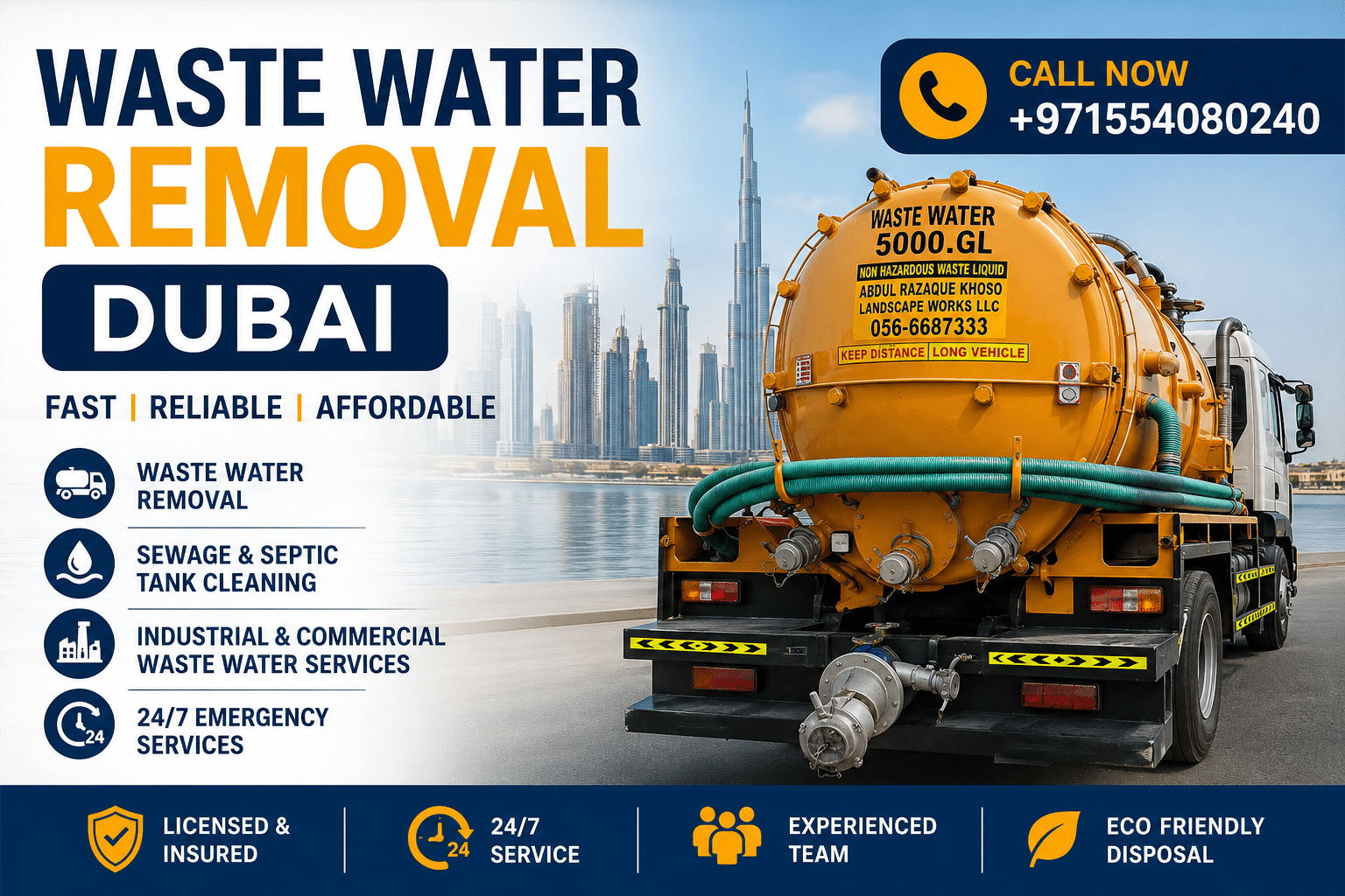 Waste Water Disposal Al Warqa